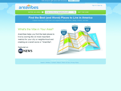 AreaVibes - Ranking for Cities and Neighborhoods