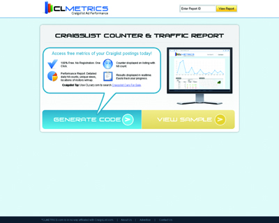 CLmetrics.com - Hit Counter for Craigslist