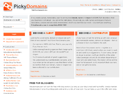 PickyDomains.com